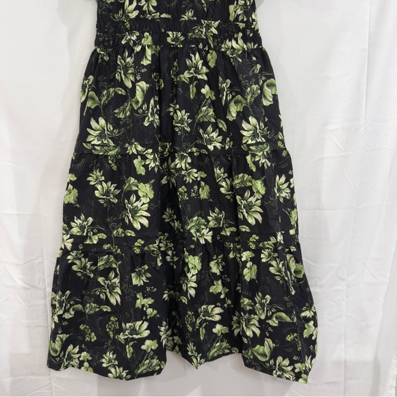 Anthropologie Somerset Maxi Dress Plus Size Grey (Black Green Floral) Summer - Picture 13 of 15